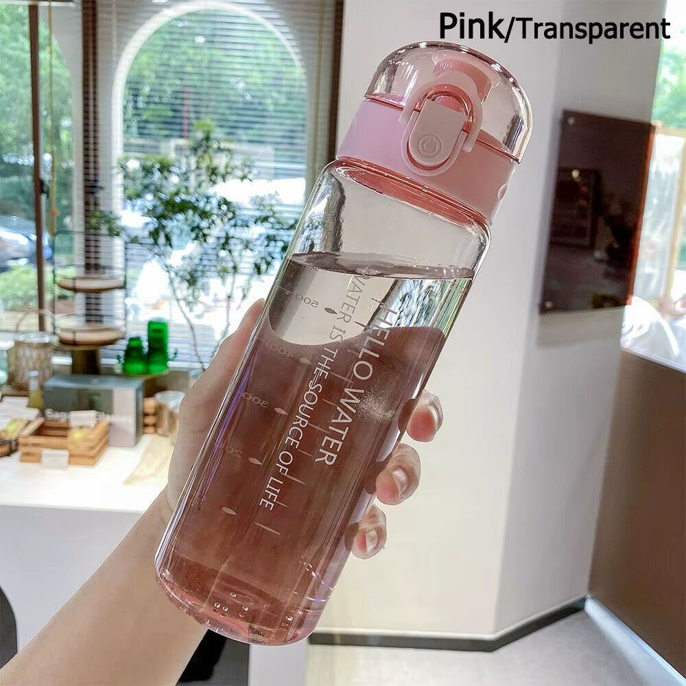 New Home Baby Water Bottle Creative Locked Plastic Water Leak-Proof Sports Drinking Bottle for Water Child Tea Tumbler Cycling