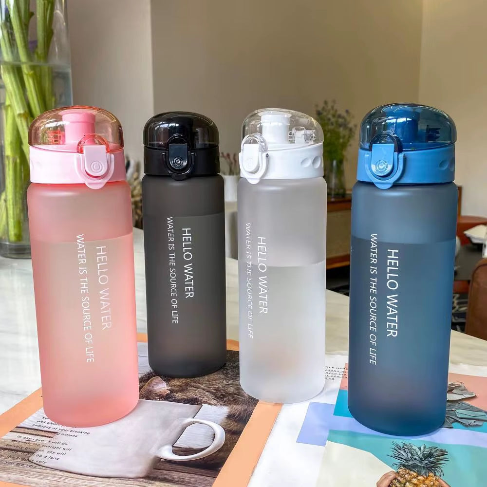 New Home Baby Water Bottle Creative Locked Plastic Water Leak-Proof Sports Drinking Bottle for Water Child Tea Tumbler Cycling