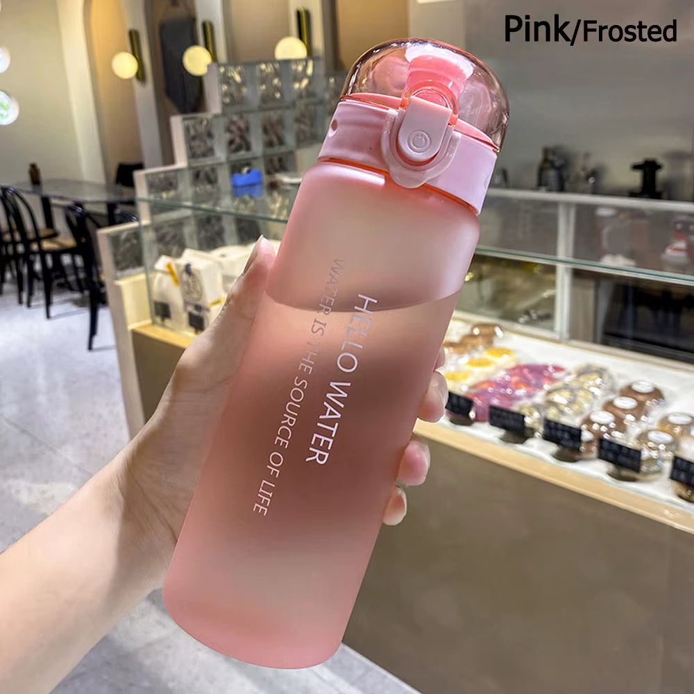 New Home Baby Water Bottle Creative Locked Plastic Water Leak-Proof Sports Drinking Bottle for Water Child Tea Tumbler Cycling